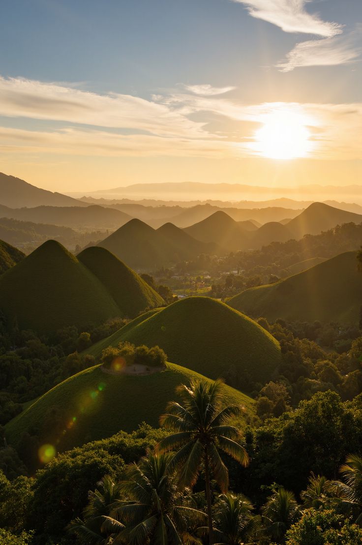 _Chocolate Hills Sunrise_ – _Magical Sunrise over the Chocolate Hills of Bohol, Philippines_