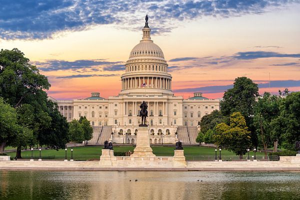 United States Capitol at sunrise, a Photo by Lucky Photographer